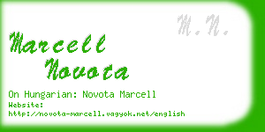 marcell novota business card